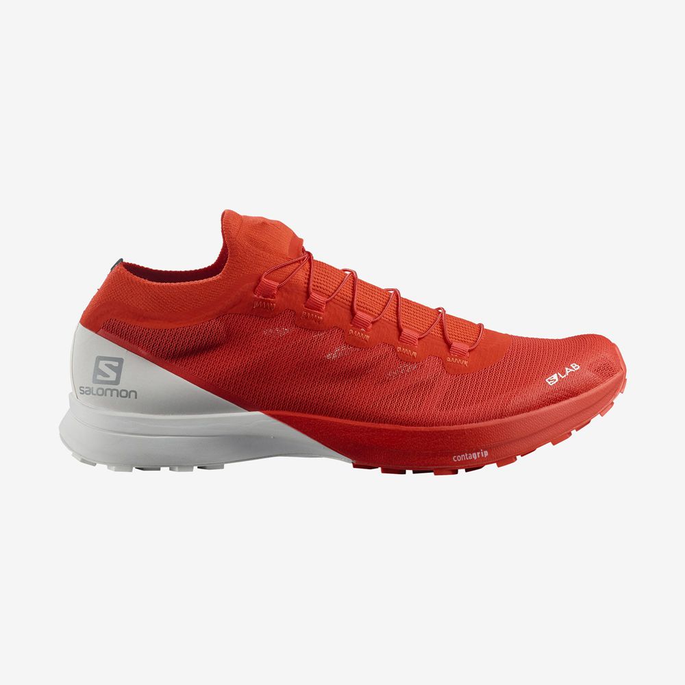 Chaussures De Trail Running Salomon Homme Rouge - Salomon S/LAB SENSE 8 - France (6450-YHUET)